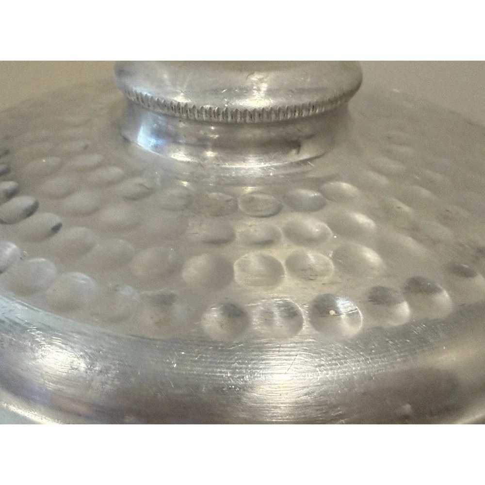 Vintage Mid Century Italian Hammered Aluminum Ice Bucket - Made in Italy Barware